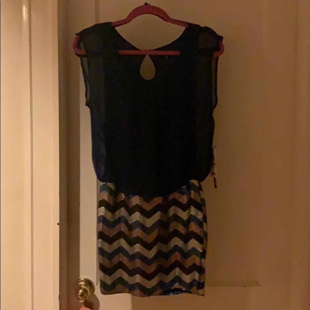 Blue sparkly dress